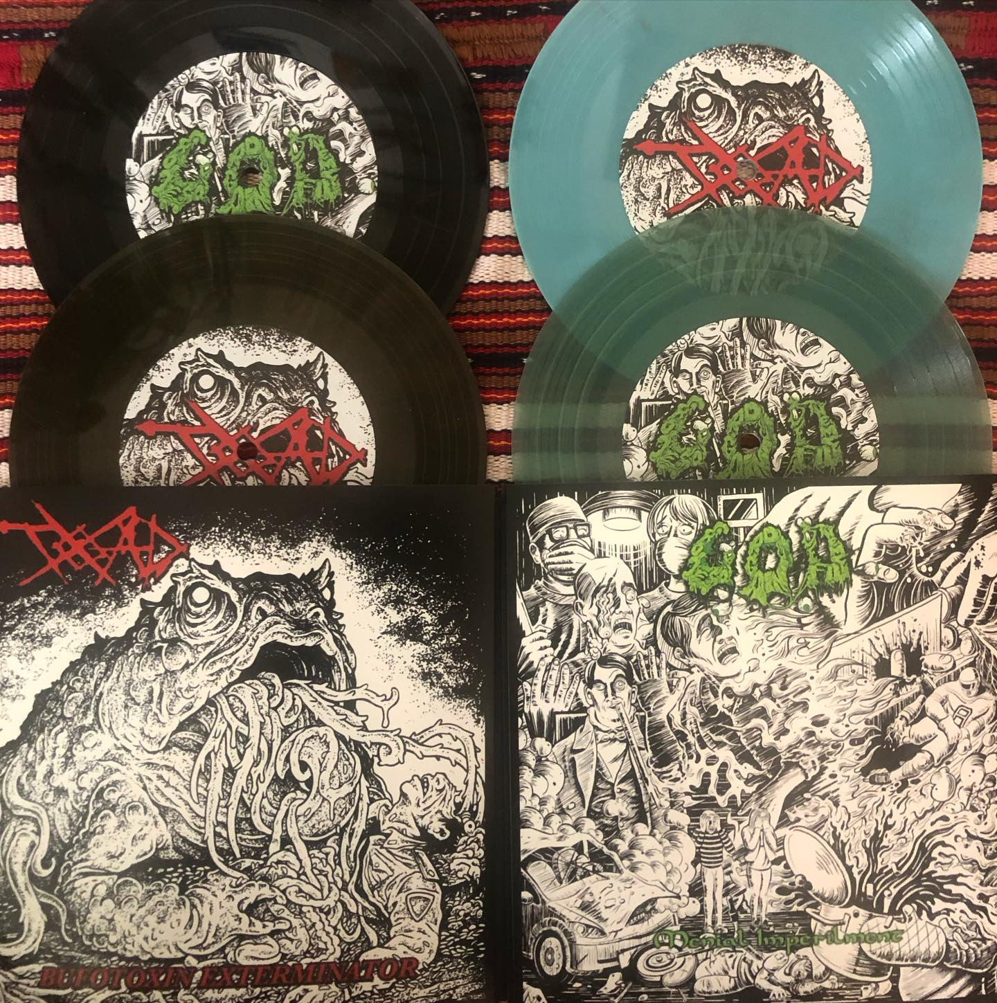 GROTESQUE ORGAN DEFILEMENT(G.O.D) / TRUTH OF ALL DEATH(TOAD) 7"