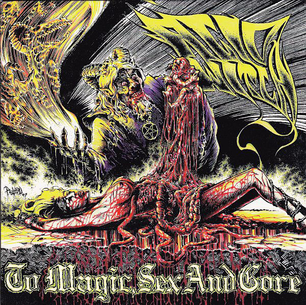 ACID WITCH - "MIDNIGHT MASS / TO MAGIC , SEX AND GORE" 7" ACID WITCH - "MIDNIGHT MASS / TO MAGIC , SEX AND GORE" 7"