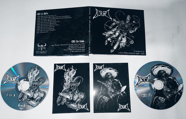 BLOOD - "COMPLETE 7" + LIVE DISCOGRAPHY 1990 - 2015" 2 X CD