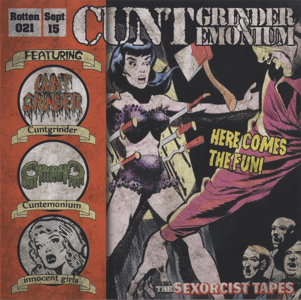 CUNTGRINDER / CUNTEMONIUM – SPLIT CD - Click Image to Close