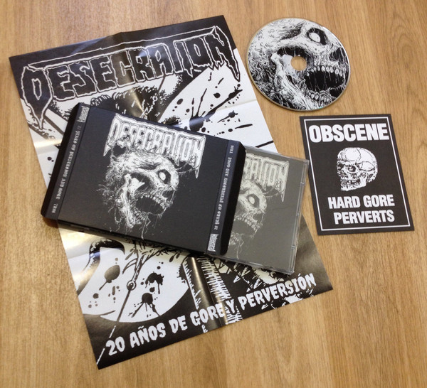 DESECRATION – “20 YEARS OF PERVERSION AND GORE” SLIPCASE CD