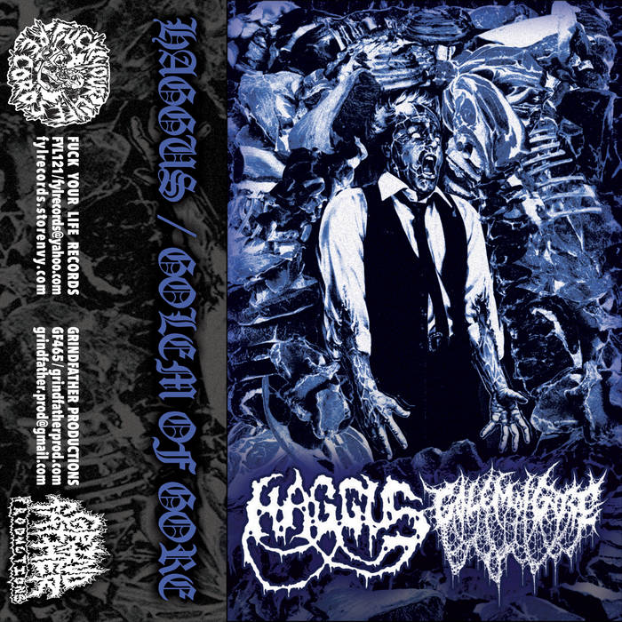 HAGGUS / GOLEM OF GORE - SPLIT CD (DIGIPAK) - Click Image to Close