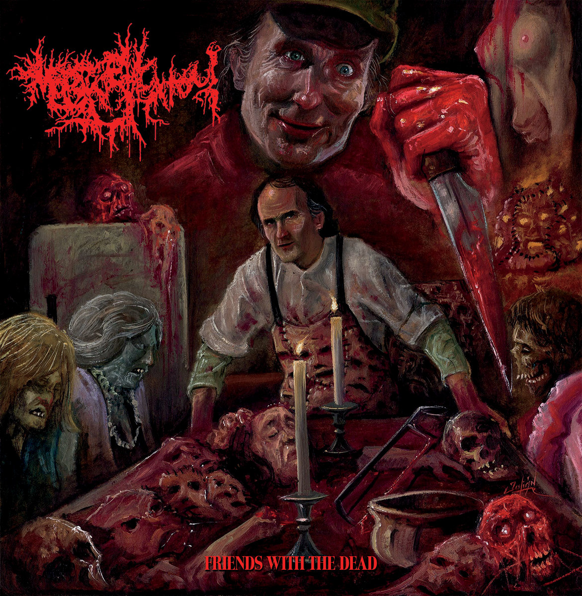 MORTUARY GHOUL - "FRIENDS WITH THE DEAD" LP